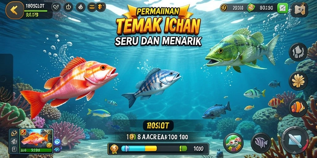 Tampilan gameplay Tembak Ikan yang seru dan menarik di 180SLOT.