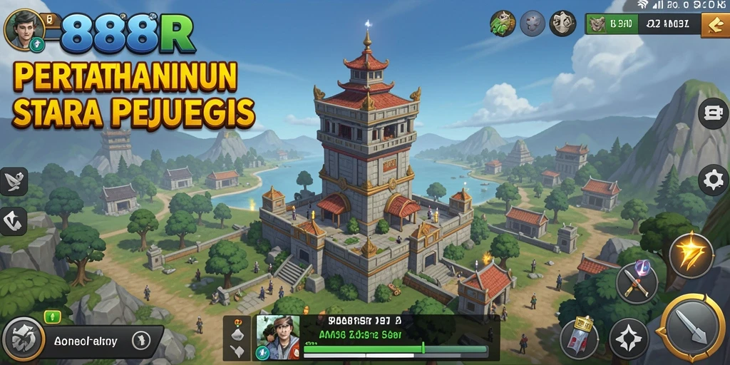Gameplay menara pertahanan yang intens dan strategis.