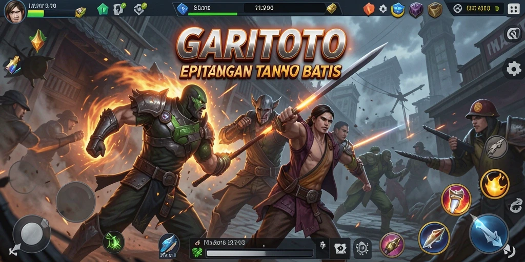 Tampilan gameplay GARITOTO yang seru dan mendebarkan saat karakter bertarung.