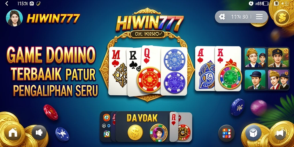 Tampilan menarik dari gameplay seru HIWIN777 dalam bermain Domino.