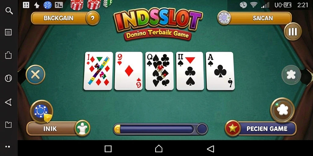 Tampilan seru dari gameplay Domino di INDSLOT.