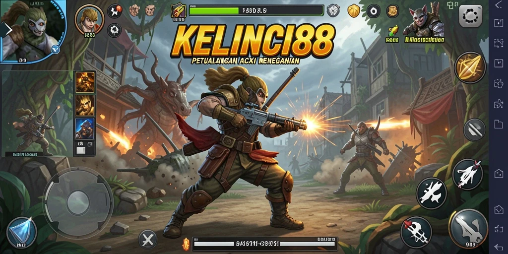 Gameplay KELINCI88 yang seru dan menegangkan saat bertarung.