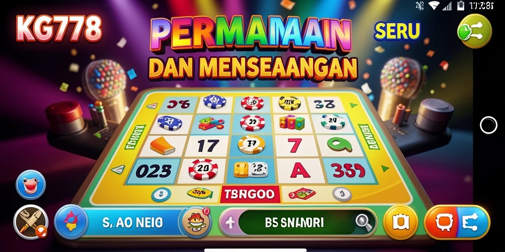 Tampilan gameplay Bingo yang menarik dan interaktif.