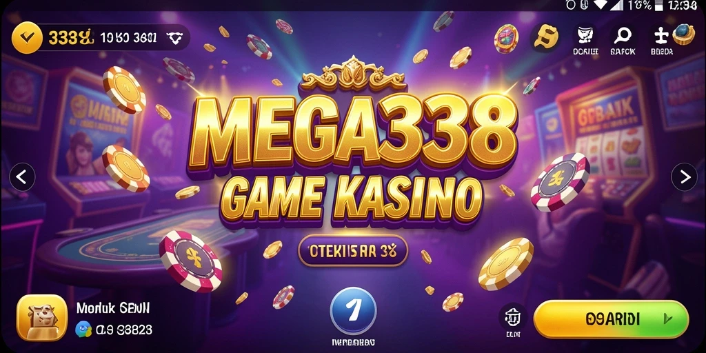 Tampilan gameplay Kasino MEGA338 yang mendebarkan dan interaktif.
