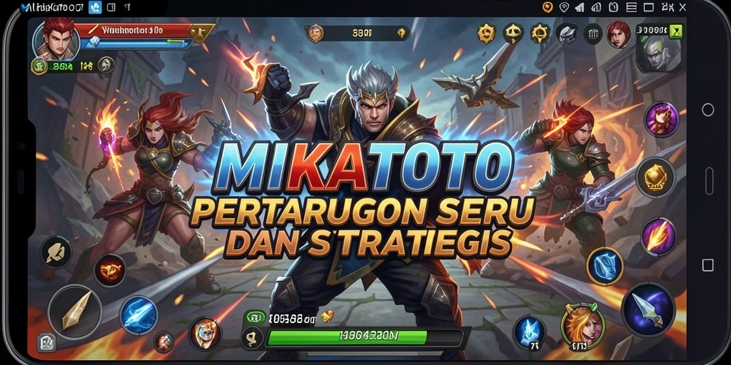 Screenshot MIKATOTO menampilkan aksi pertarungan yang intens.