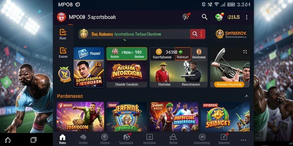 Tangkapan layar menunjukkan pengalaman taruhan yang seru di MPO08.