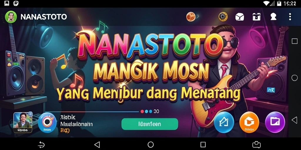 Tampilan gameplay yang seru dan interaktif dalam NANASTOTO.