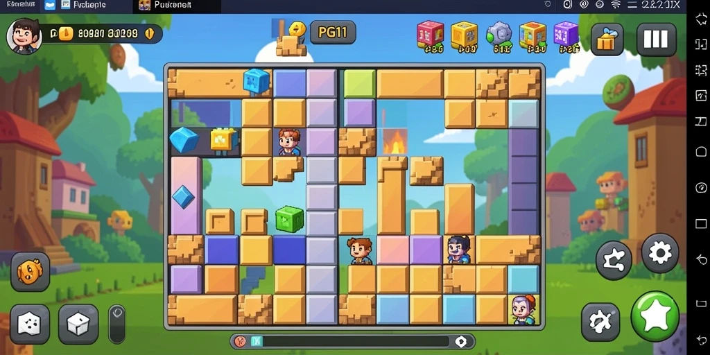 Tampilan seru dari gameplay PG11 yang penuh tantangan.