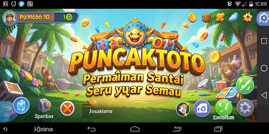Tampilan gameplay seru PUNCAKTOTO dengan grafis menarik.