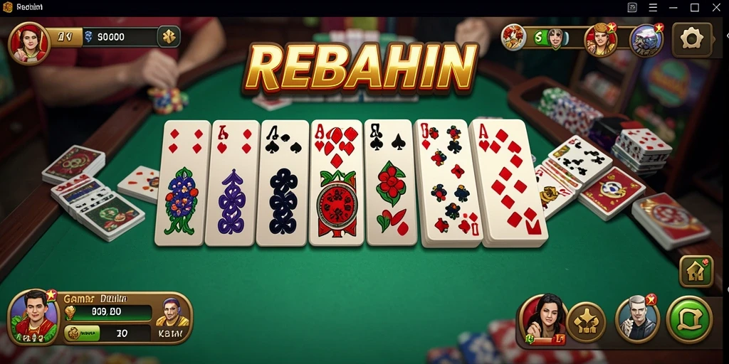 Tampilan gameplay seru dan interaktif di REBAHIN.