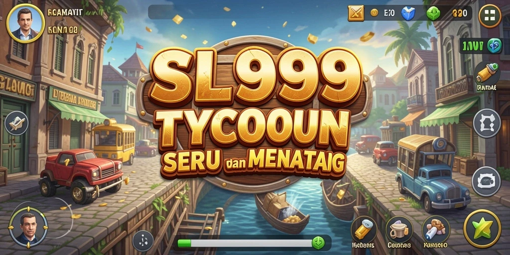 Screenshot gameplay SL999 yang menggambarkan keseruan pengelolaan bisnis Tycoon.
