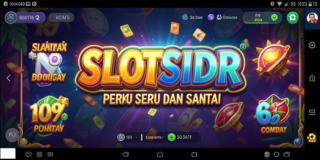 Tampilan gameplay menarik dari SLOTSIDR yang penuh warna.