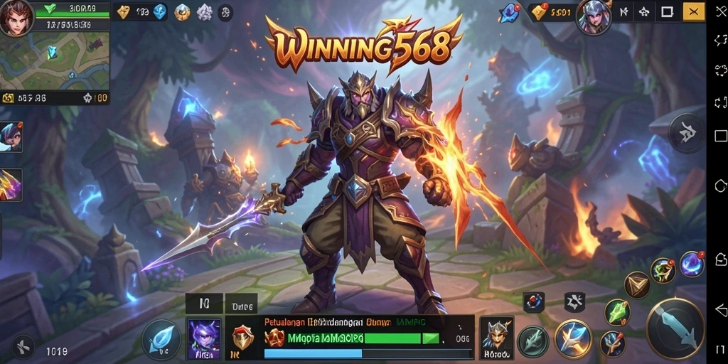 Tampilan grafis menakjubkan dalam gameplay WINNING568.